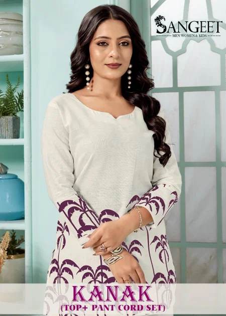 Kanak By Sangeet Linen Cotton Discharge Printed Co Ord Set Exporters In India